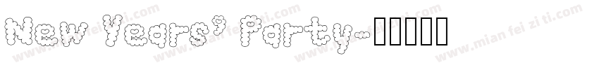 New Years’ Party字体转换
